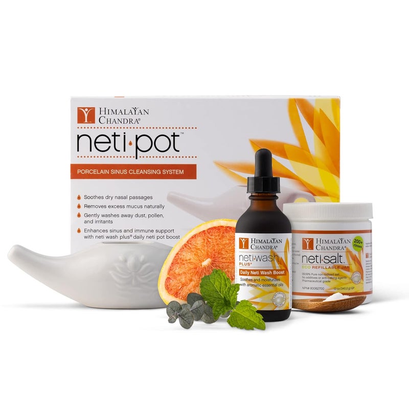Himalayan Chandra Neti Pot Complete Sinus Cleansing System Starter Kit - Image 2